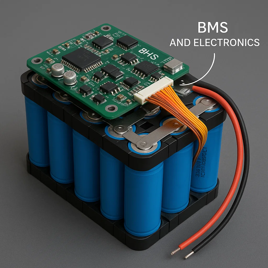 Battery design, BMS and electronics